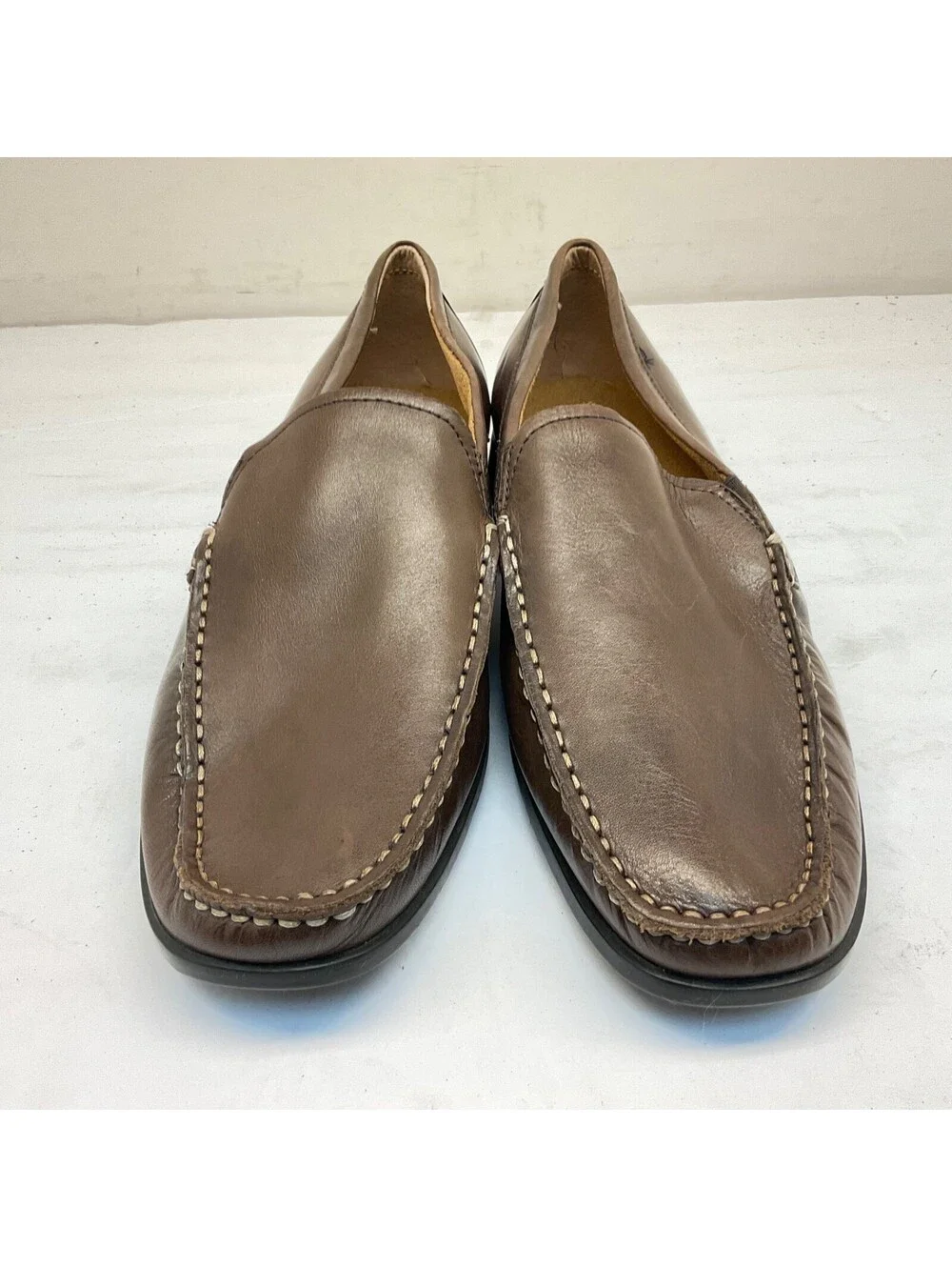 Nunn Bush Men's Glenwood Casual Loafers 84514-200 Brown Leather Size 9W